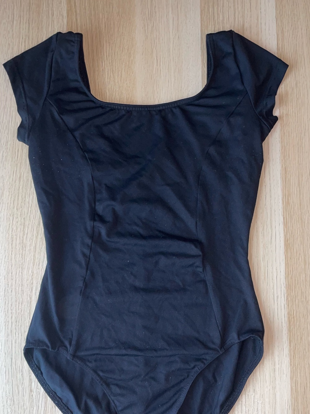 Black Basic Scoop Neck leotard size small